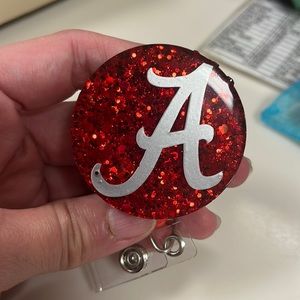 Glittery Alabama badge reel
